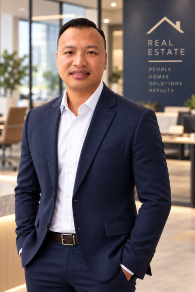Polished Real Estate Office Headshot